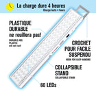 Bell+Howell - Barre lumineuse LED portative rechargeable - 16,5"-2 modes de luminosité