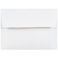 JAM Paper Enveloppes format livret à rabat droit gommé, 4 3/8 x 5 3/4 po, blanches, 250 par paquet-Blanc