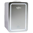 Koolatron - Réfrigérateur Cosmetics avec miroir de maquillage et anneau lumineux LED - 6 L-Capacité de 6 L (6,3 pintes) avec panier de porte et étagère amovible