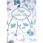 Mill Brook Studio - Cartes De Souhaits De La Fête Des Pères 5-3/8 po x 7-3/4 po / Enveloppes - Paquet De 18 - Feuilles Bleues-Cartes de souhaits qualité boutique