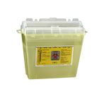 Bemis 5 L pour contenant d'objets no 175040 - boîte de 5 jaune translucide-Cylindre rotatif sur le dessus du contenant permettant une elimination sans les mains.