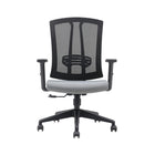 Brassex - Milos Chaise de bureau - grise/noire-Profil mince