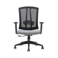 Brassex - Milos Chaise de bureau - grise/noire-Profil mince