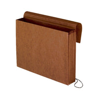 Enveloppe expansible à fermeture élastique Pendaflex – expansion de 5 1/4 po – format lettre – fibre rouge-Rabat complet à fermoir élastique pour éviter toute chute de documents lors du transport