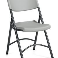 Offices to Go - Chaise pliante Lite-Lift, jeu de 4, huître-Fauteuil pliant polyvalent