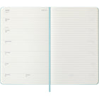 Moleskine - 2026 Agenda semainier Classic 12-mois à couverture rigide - 5 po x 8.25 po - Aquamarine-Papier sans acide couleur ivoire 70 g/m2