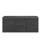 Modway - Render 48" Meuble de toilette de salle de bain compatible double lavabo (non inclus) - Charbon de bois-9