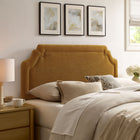 Modway - Magnolia Tissu rembourré Tête de lit Queen size - Cuivre-Tuyauterie de contraste