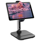 ShoppingAll - Support Tablette Portable Entièrement Réglable pour Téléphone/Tablette 4.7”-13” - Noir-Entièrement réglable et ergonomique - Le clip rotatif à 360° et le bras flexible à 180° permettent un ajustement facile de la hauteur et de l’angle, réduisant la fatigue du cou, des yeux et des poignets pour une expérience mains libres confortable.