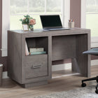 Sauder - La Collection Hayes Garden Bureau - Finition Ashen Oak-L'étagère ouverte offre un espace de stockage supplémentaire pour du papier, des dossiers et des fournitures