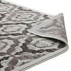Modway - Kalinda Treillis rustiques vintage marocains Tapis de comédie 8 pi l x 10 pi L - Brun, beige et ivoire-Haute densité / Tissé à la machine