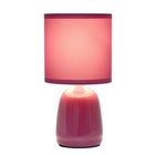 Simple Designs - Petite Round Table Lamp - Mauve With Matching Shade-Assemblage et utilisation: Le produit est livré assemblé et il suffit de fixer l'abat-jour à la base avec un écrou à douille fourni avant utilisation