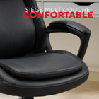 Staples - Fauteuil de bureau de massage - noir-Dossier ergonomique moelleux favorisant une position assise naturelle