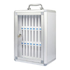 Kore Design - Boîtier de rangement mural en aluminium pour téléphone portable, 24 emplacements-Organisation améliorée : garde les appareils tels que les téléphones portables, les calculatrices et les petits objets essentiels bien rangés au même endroit.