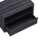 Manhattan Comfort - Table de nuit contemporaine Navis 32" à 1 tiroir - Gris charbon-Disponible en trois finitions polyvalentes : chêne naturel, gris charbon et chêne blanchi pour s’adapter à différents styles de décoration