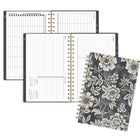 Cambridge - Agenda hebdomadaire/mensuel 2027 - 8 ½ po H x 6 po l - Denim Blooms - petit - bilingue-12 mois de planification hebdomadaire/mensuelle