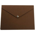 JAM Paper - Portefeuille recyclé avec fermeture à pression Moyen - 9 1/4 x 12 1/4 x 1/2 - Kraft brun-Taille: 9 1/4 po x 12 1/4 po x 1/2 po