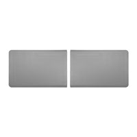 WeatherTech - Tapis d'extrémité anti-fatigue ComfortMat Connect - Bordé - Gris - Paquet de 2-Chaque pièce d’extrémité a une longueur de 3 pi. Assemblez-en deux pour obtenir un ComfortMat Connect de 6 pi!