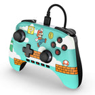 PowerA - Manette câblée Advantage  pour Nintendo Switch 2 - L'heure de Mario-Riche en fonctionnalités : les fonctionnalités supplémentaires incluent des anneaux antifriction intégrés pour un contrôle fluide des manches et une prise stéréo de 3,5 mm pour brancher votre casque d’écoute préféré