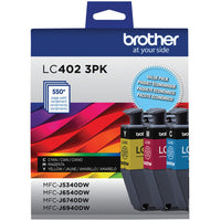 Brother - LC402 INKvestment Tank Ensemble de cartouches d'encre couleur à rendement standard-Rendement jusqu'à 550 pages par cartouche à rendement standard