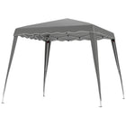 Outsunny - Tente auvent d'extérieur pliante 8 pi l x 8 pi L avec sac - Gris-Convient pour organiser une petite fête, un pique-nique, des sorties à la plage, etc