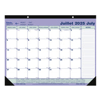 Blueline - 2025-2026 sous-main académique mensuel - 21-1/4 po x 16 po - Bilingue-13 mois, juillet 2025 à juillet 2026