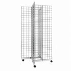 Wamaco - Kit de base quadrillée 4-WAY avec Quatre panneaux quadrillés 2 pi x 5 pi - Chrome-Kit tout-en-un - Inutile de chercher quelles pièces de grille s'assemblent entre elles, car une fois monté, ce kit offre un présentoir fonctionnel à 4 côtés.
