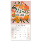 Mead - Calendrier décoratif Cat Coq 2027, 12 po x 12 po, bilingue-La présentation bilingue convient aux environnements anglais et français