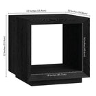 Hudson&Canal - Table d'appoint rectangulaire Tannen de 56 cm de largeur, , grain noir-9