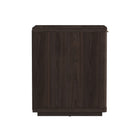 Manhattan Comfort - Ensemble de 2 tables de chevet modernes Evelyn 20" à 1 tiroir - Marron-Parfait pour le rangement de chevet, les lampes ou les objets de décoration