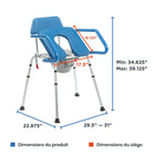 Journey - Chaise d’aisance rehausseur de toilette SoftSecure Uplift-7