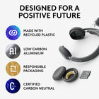 Logitech - Zone 950 casque anti-bruit premium avec ANC hybride - Graphtie-Connectivité multipoint: connectez-vous simultanément à un ordinateur portable via un récepteur USB et à un téléphone portable via Bluetooth avec une portée allant jusqu'à 50 m (170 pieds)