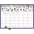 MotherWord - Ultime calendrier familial de luxe pour réfrigérateur 2025-2026 - 13 1/2 po H x 18 po l - français-Le papier amélioré résiste aux taches d'encre