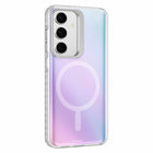 Nimbus9 - Coque Stratus 2 compatible MagSafe pour Samsung Galaxy S25 - Givre transparent-Prise en main Ridgegrip