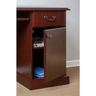 Bush Business Furniture - Bureau d’ordinateur avec rangement et tablette clavier Arlington, cerisier naturel (WC65510-03K)-Une grande tablette clavier coulissante permet d’étendre votre espace de travail