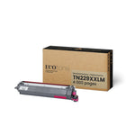 Ecotone Brother TN229XXLM Cartouche de toner remanufacturée - Rendement très élevé - Magenta-Le rendement très élevé maximise la productivité tout en réduisant la fréquence des remplacements
