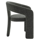 Modway - Oslo Tonneau Tissu tapis Chaise d’accent pour salle à manger - Anthracite-7