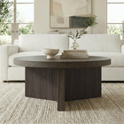 Hudson&Canal - Table basse ron Holm 91 cm (36 po) - Brun aulne-Caractéristiques assemblage facile