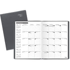 Mead - Agenda de bureau mensuel 2025 - 10 1/4 po H x 7 1/2 po l - gris - bilingue-Format des pages : 10 1/4 po H x 7 1/2 po l