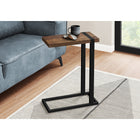 Monarch Specialties - 2853 Table D'Appoint - Faux Bois Brun/Metal Noir-2
