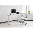 Uplite  Hauteur Réglable Style Bureau à Domicile Assis Debout - Blanc-DIMENSIONS ET COMPATIBILITÉ DU BUREAU - 55.1 po (L) x 23.6 po (W) x 27.5-46 po (H)