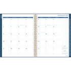 Cambridge - Agenda scolaire hebdomadaire/mensuel pour enseignants 2025-2026 - 11 po H x 8 1/2 po l - bleu marine - bilingue-Couverture en poly durable