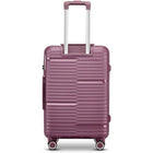 TRAVLR - Valise d'enregistrement légère à coque rigide, 24 po - Rose-Roues pivotantes doubles à 360 degrés pour un contrôle précis et un roulement doux et silencieux (8 roues)