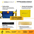 Mobile StairLift - Genesis - Monte-escalier portable - noir-Batterie lithium rechargeable offrant une autonomie prolongée, adaptée à plusieurs volées d’escaliers sur une seule charge