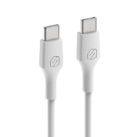 Scosche - câble de recharge USB-C à USB-C 10 pi - blanc -Recharge rapide USB-C power delivery 60 watts - supporte une sortie de jusqu’à 60 watts / 3 a pour la recharge rapide des téléphones intelligents, tablettes, ordinateurs portables, chargeurs portables et autres appareils USB-C compatibles