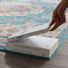 Modway - Success Médaillon vintage floral vieilli Anisah Tapis de comédie 8 pi l x 10 pi L - Bleu ivoire clair, jaune, orange-Polypropylène croisé 100% doux