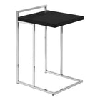 Monarch Specialties - 3640 Table D'Appoint - 25 po H/Noir/Metal Chrome-1