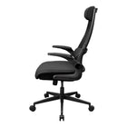 COUGAR - Stryder Chaise de bureau ergonomique avec support lombaire et accoudoirs relevables - noir-Zone lombaire profilée: Subtilement intégrée au dossier, le support lombaire ergonomique encourage une posture droite et réduit la tension dans le bas du dos lors d’une utilisation prolongée