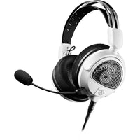 Audio-Technica - ATH-GDL3WH Casque de jeu à dos ouvert - Blanc-Casque de jeu ouvert vous permettant de localiser les sons (un adversaire qui s'approche, par exemple) dans un champ sonore étendu