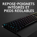 Logitech - Clavier de jeu RVB Prodigy G213-Source d'alimentation : Câble USB